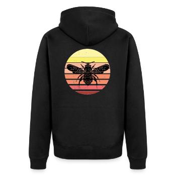Apiculteur abeille apiculture abeille chuchotant cadeau - Veste à capuche bio Premium Unisexe - noir - Dos - Nico (187cm)