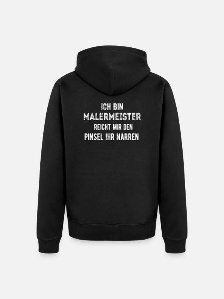 Malermeister - Unisex Premium Bio Zip Hoodie - Schwarz