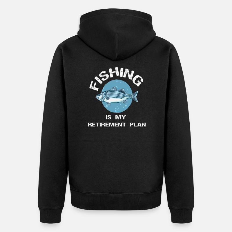 Pêche - Veste à capuche bio Premium Unisexe - noir