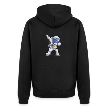 astronaute - Veste à capuche bio Premium Unisexe - noir - Dos - Nico (187cm)