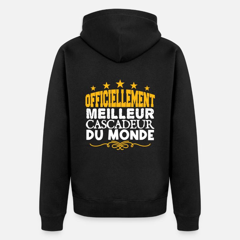 Cascadeur | meilleur Cascadeur | légende Cascadeur - Veste à capuche bio Premium Unisexe - noir