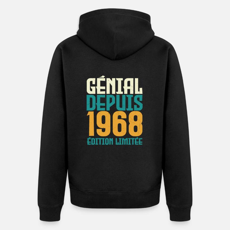 Génial depuis 1968 - Veste à capuche bio Premium Unisexe - noir