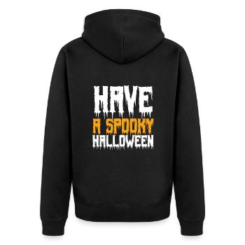 Have A Spooky Halloween. - Veste à capuche bio Premium Unisexe - noir - Dos - Nico (187cm)
