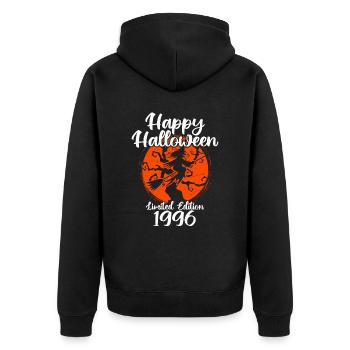 happy halloween Limited edition 1996 - Unisex Premium Organic Zip Hoodie - black - Back - Nico (187cm)