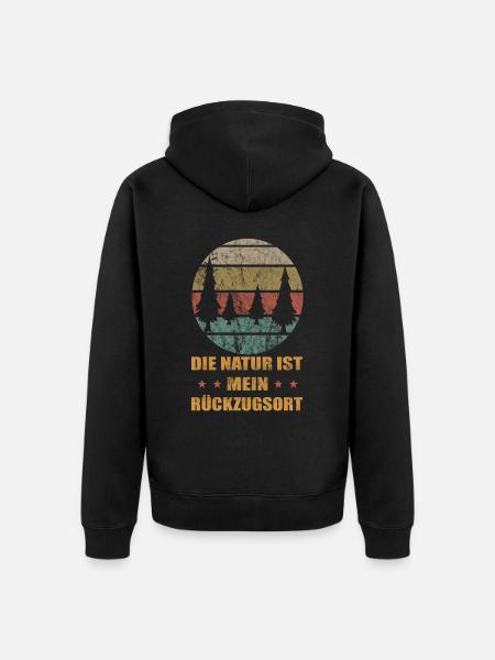 Bergsteigen - Unisex Premium Bio Zip Hoodie - Schwarz