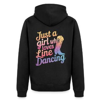 Danse en ligne Danseurs - Veste à capuche bio Premium Unisexe - noir - Dos - Nico (187cm)