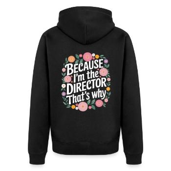 Filmemacher Filmregisseur Kameramann Film - Unisex Premium Bio Zip Hoodie - Schwarz - Hinten - Nico (187cm)