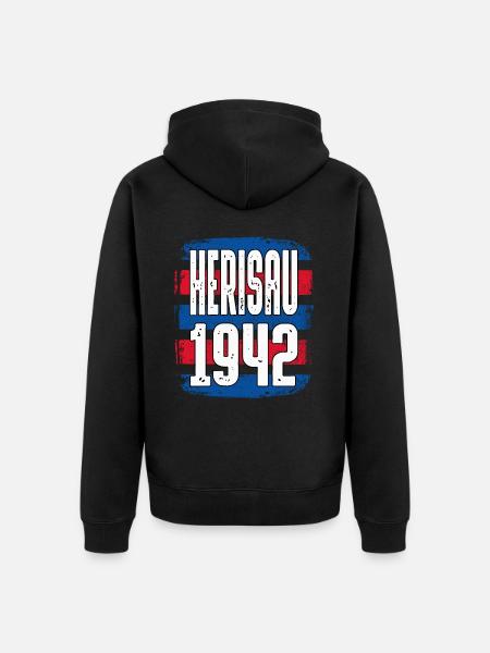Herisau - Unisex Premium Bio Zip Hoodie - Schwarz