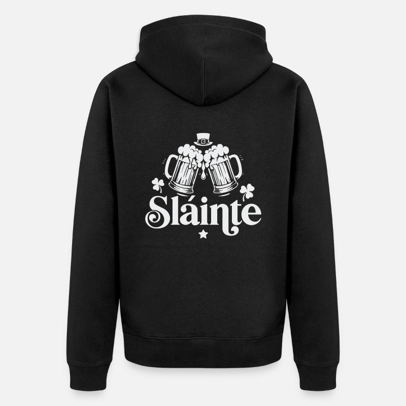 Slainte - Veste à capuche bio Premium Unisexe - noir