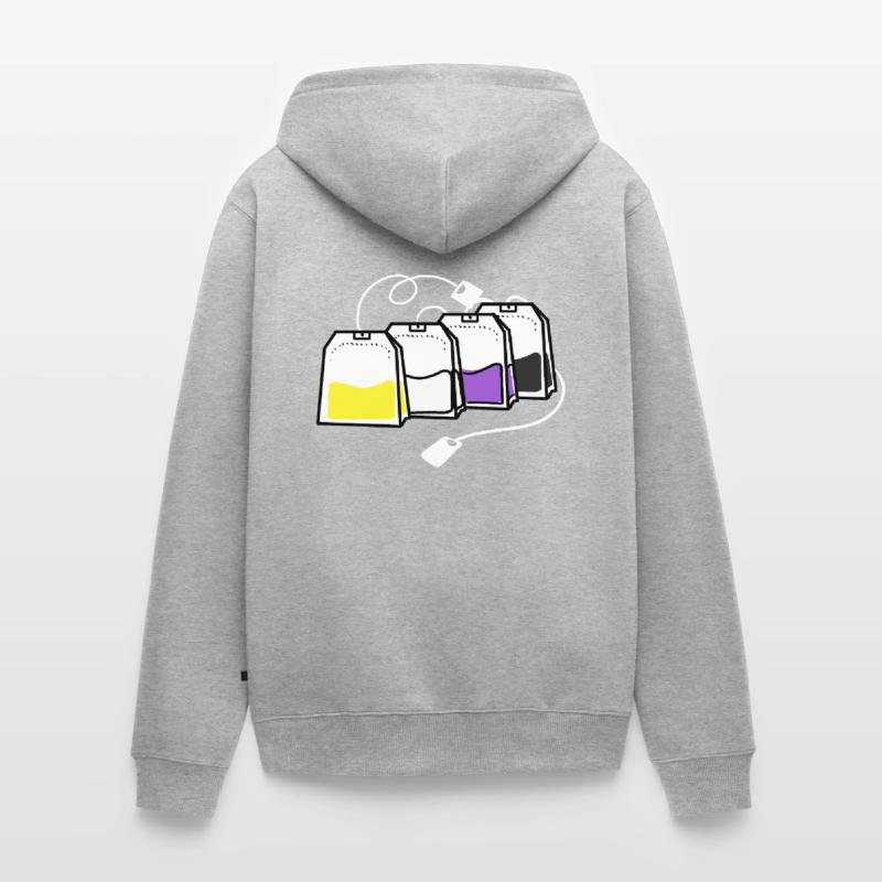Nonbinary Pride Teebeutel Nonbinary Pride Unisex Premium Bio Zip Hoodie