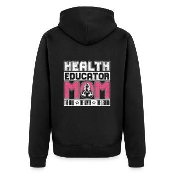 Éducatrice en santé Maman L’idole Le mythe Soins de santé - Veste à capuche bio Premium Unisexe - noir - Dos - Nico (187cm)
