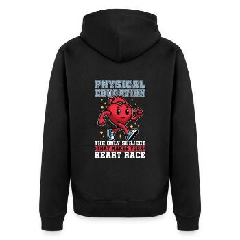 Instructeur d’éducation physique Entraîneur personnel en éducation physique - Veste à capuche bio Premium Unisexe - noir - Dos - Nico (187cm)