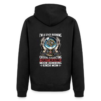 Tarot Reading I'm A Sage Burning Fortune Telling - Unisex Premium Organic Zip Hoodie - black - Back - Nico (187cm)