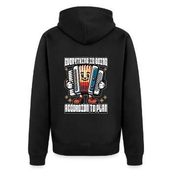 Accordéon Tout Est Going Musicien d’accordéon - Veste à capuche bio Premium Unisexe - noir - Dos - Nico (187cm)