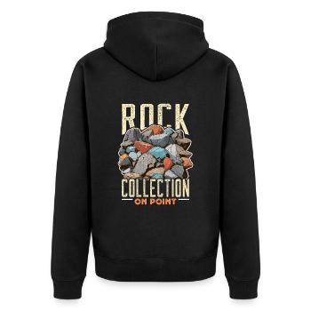 Géologue Collection de roches On Point Rockhounding - Veste à capuche bio Premium Unisexe - noir - Dos - Nico (187cm)