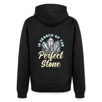 Rockhounding In Search Of The Perfect Mineralogy - Unisex Premium Organic Zip Hoodie - black - Back - Nico (187cm)