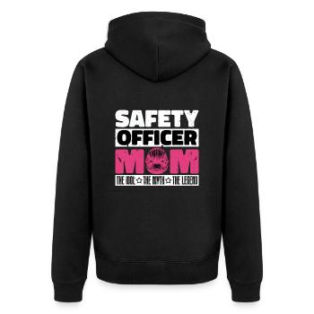Agent de sécurité Maman L’idole La patrouille Contrôle - Veste à capuche bio Premium Unisexe - noir - Dos - Nico (187cm)