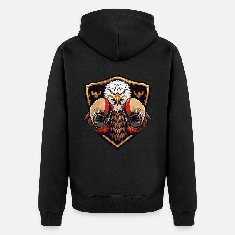 Eagle Boxer MMA - Veste à capuche bio Premium Unisexe - noir