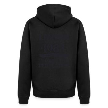 Les légendes sont nées en 1983 Cadeau d’anniversaire - Veste à capuche bio Premium Unisexe - noir - Dos - Nico (187cm)