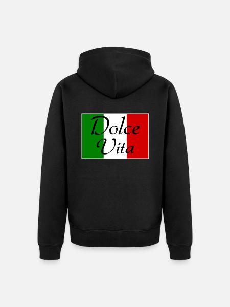 Dolce Vita - Unisex Premium Bio Zip Hoodie - Schwarz