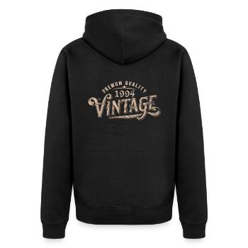 1994 Vintage 1994 Cadeau Anniversaire 1994 Rétro - Veste à capuche bio Premium Unisexe - noir - Dos - Nico (187cm)