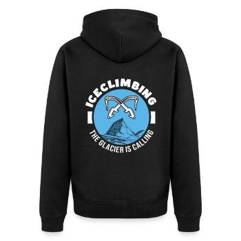 escalade sur glace escalade sur glace le glacier de glace appelle - Veste à capuche bio Premium Unisexe - noir - Dos - Nico (187cm)