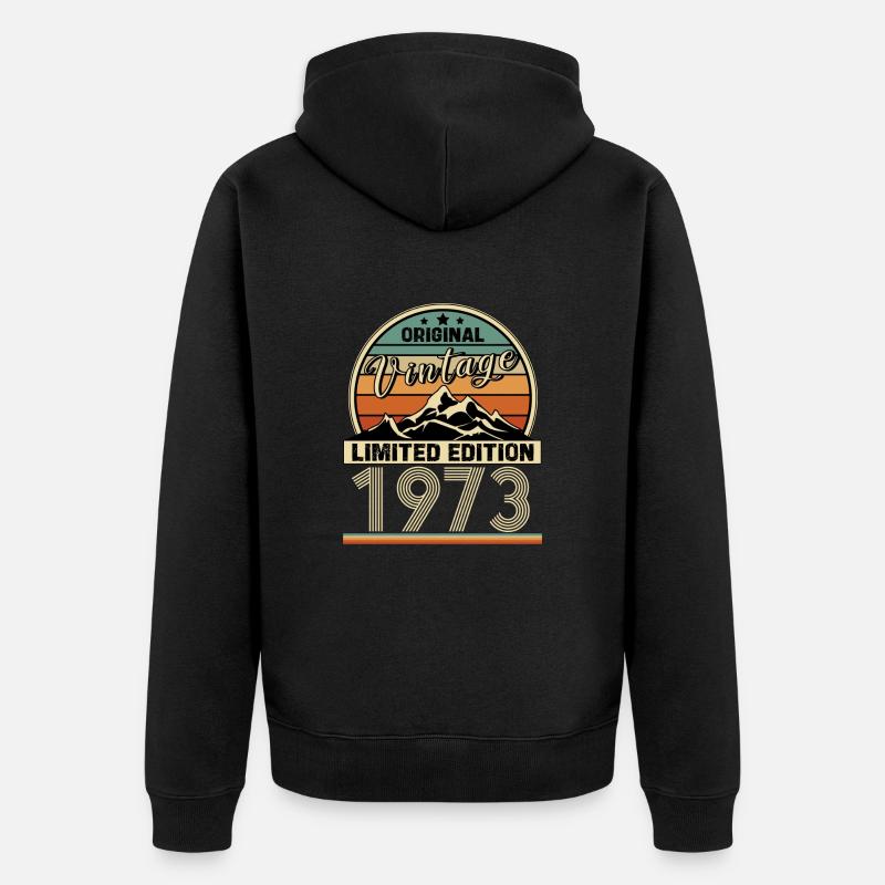 1973 - Veste à capuche bio Premium Unisexe - noir