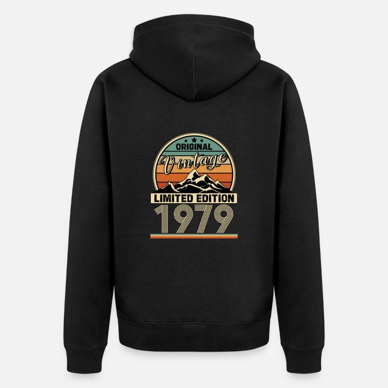 1979 - Veste à capuche bio Premium Unisexe - noir