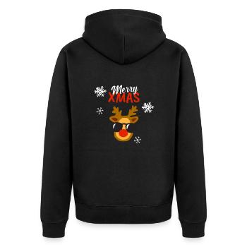 MerryX mas - Veste à capuche bio Premium Unisexe - noir - Dos - Nico (187cm)