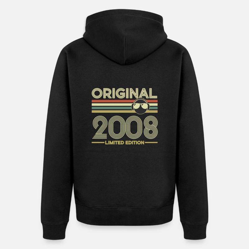 2008 - Veste à capuche bio Premium Unisexe - noir