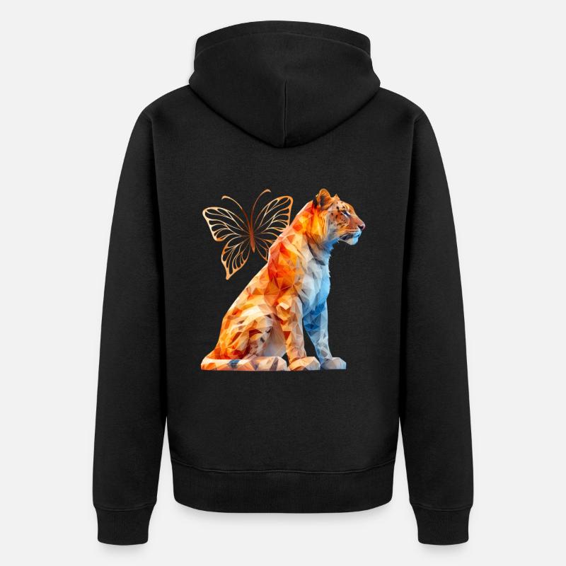 Liger - Veste à capuche bio Premium Unisexe - noir