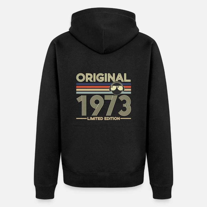 1973 - Veste à capuche bio Premium Unisexe - noir