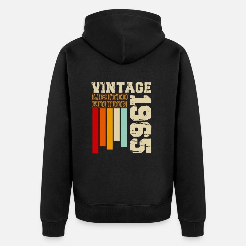 1985 - Veste à capuche bio Premium Unisexe - noir