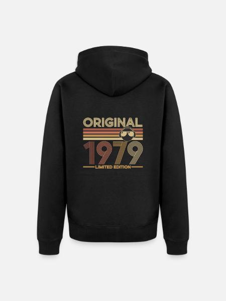 1979 - Veste à capuche bio Premium Unisexe - noir