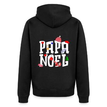 PAPA NOEL - Veste à capuche bio Premium Unisexe - noir - Dos - Nico (187cm)