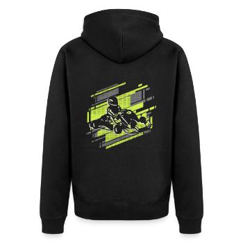 Go Kart Go-Kart Kart Driver Young Motorsport Go-Kart - Veste à capuche bio Premium Unisexe - noir - Dos - Nico (187cm)