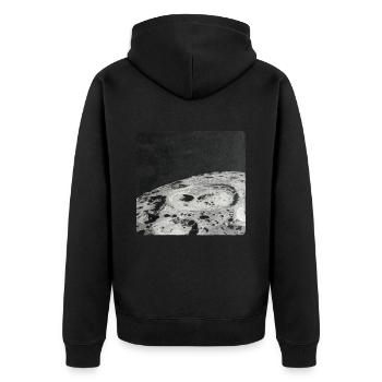 Espace lunaire Luna - Veste à capuche bio Premium Unisexe - noir - Dos - Nico (187cm)