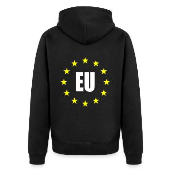 UE - Europe - Veste à capuche bio Premium Unisexe - noir - Dos - Nico (187cm)