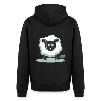 Une brebis zombie ? - Veste à capuche bio Premium Unisexe - noir - Dos - Nico (187cm)