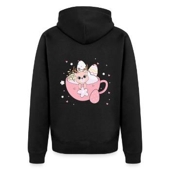BOW Easter Chibi Cup 01 - Veste à capuche bio Premium Unisexe - noir - Dos - Nico (187cm)