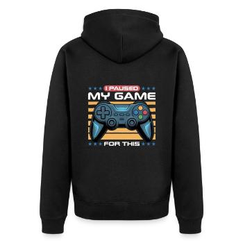Gamer Gaming Controller Jeu Vidéo - Veste à capuche bio Premium Unisexe - noir - Dos - Nico (187cm)