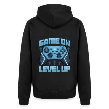 Gamer Gaming Controller Jeu Vidéo - Veste à capuche bio Premium Unisexe - noir - Dos - Nico (187cm)