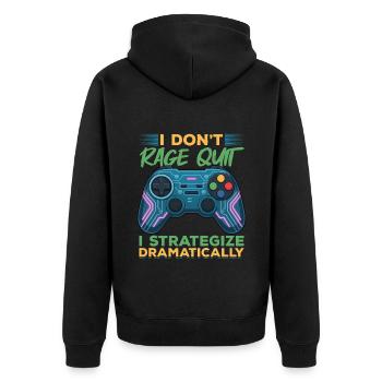 Gamer Gaming Controller Jeu Vidéo - Veste à capuche bio Premium Unisexe - noir - Dos - Nico (187cm)