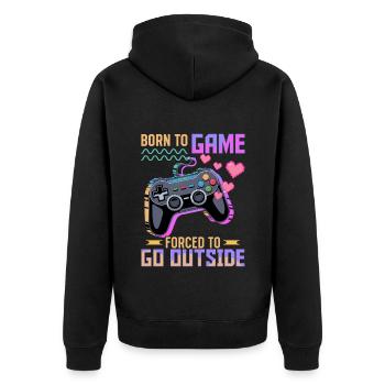 Gamer Gaming Controller Jeu Vidéo - Veste à capuche bio Premium Unisexe - noir - Dos - Nico (187cm)