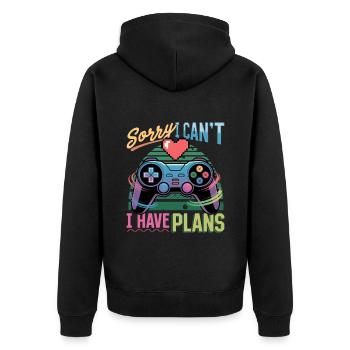 Gamer Gaming Controller Jeu Vidéo - Veste à capuche bio Premium Unisexe - noir - Dos - Nico (187cm)