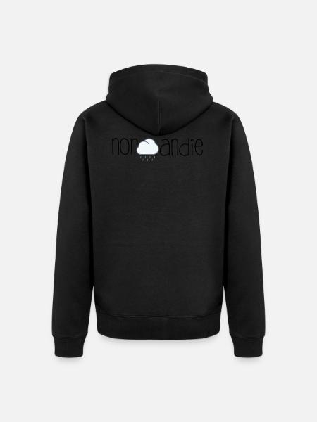 Cloud - Unisex Premium Organic Zip Hoodie - black
