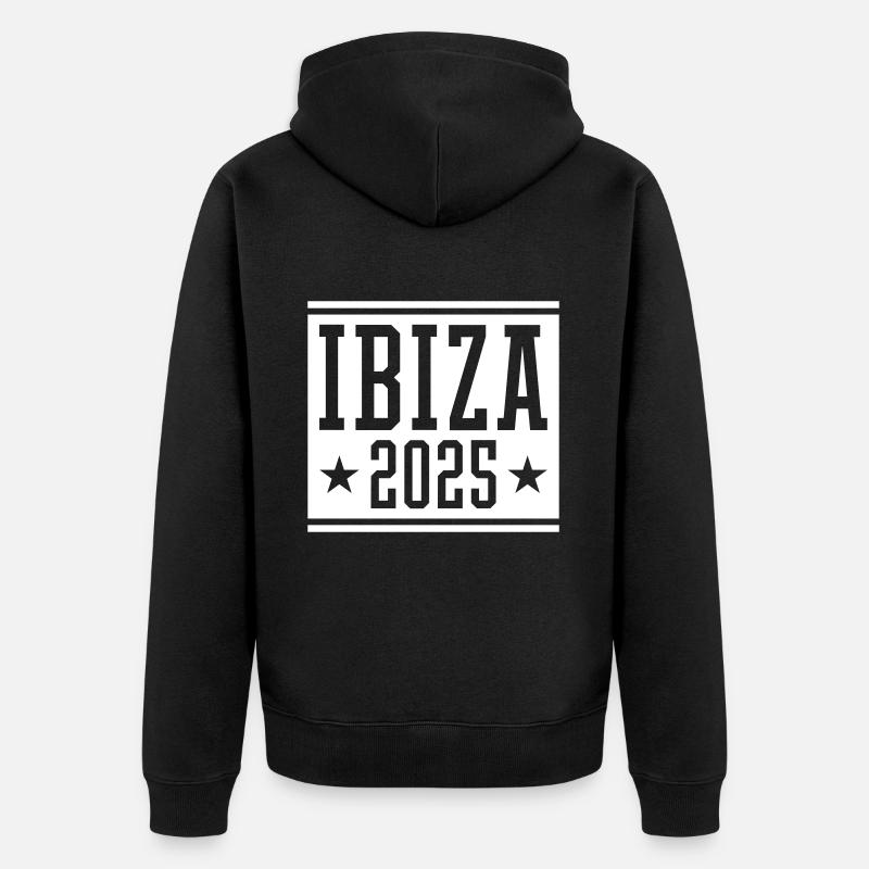 Ibiza 2025 - Veste à capuche bio Premium Unisexe - noir