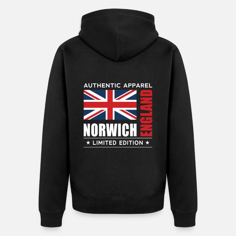 Norwich - Veste à capuche bio Premium Unisexe - noir