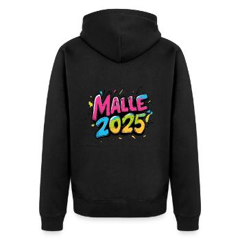 Malle 2025 Majorque - Veste à capuche bio Premium Unisexe - noir - Dos - Nico (187cm)