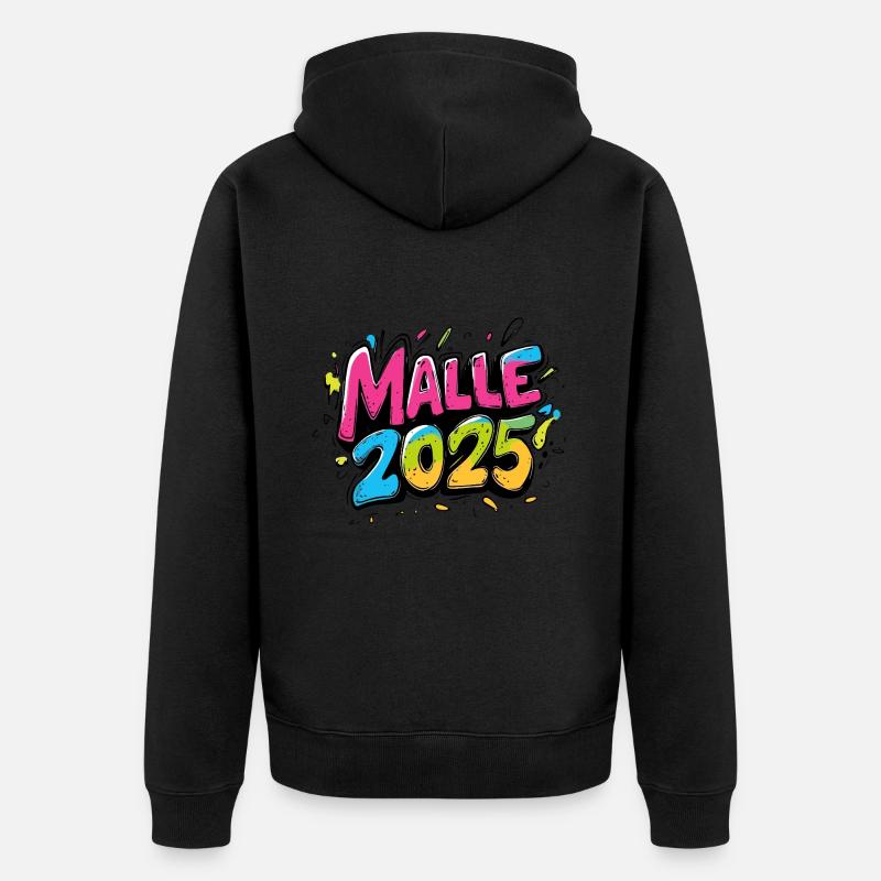 Malle 2025 Majorque - Veste à capuche bio Premium Unisexe - noir